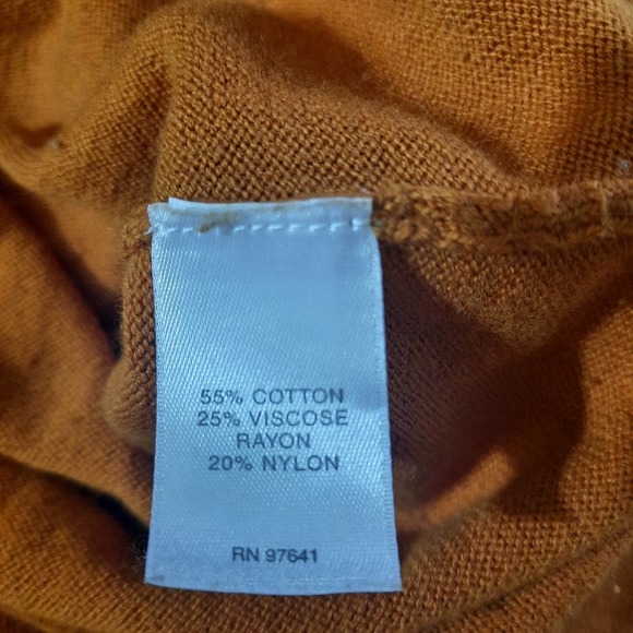 J. Jill Womens Pumpkin Spice Cowl Neck Long Sleeve Viscose Sweater Size Small - Picture 4 of 6